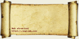 Janko Karamata vizit kartica